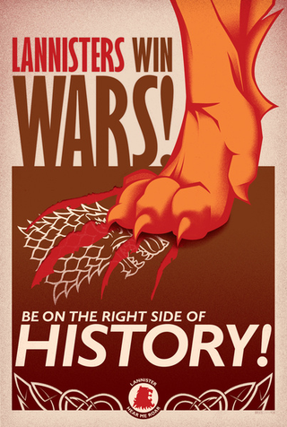 Illustration for article titled Westeros meets WWII in these Game of Thrones propaganda posters